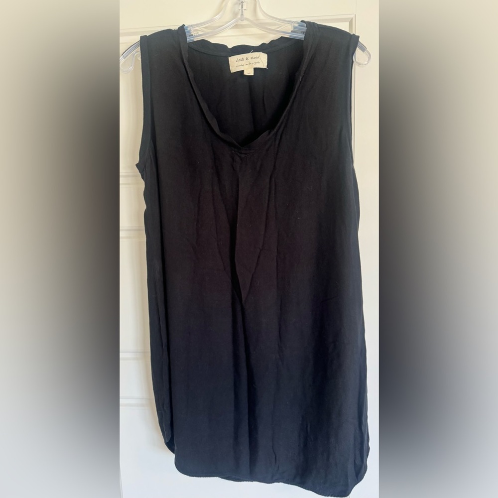 Cloth &‎ Stone Rayon Sleeveless Black Dress Women’s Size M